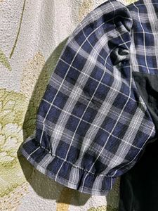 Plaid Mini Dress with Corset