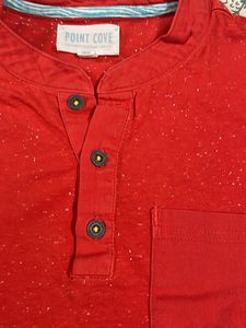 Red T-shirt With White Texture