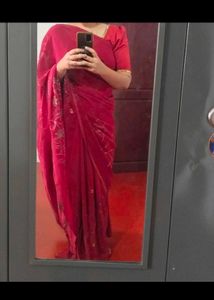 Beutiful Red Saree