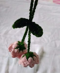 Crochet Cherry Blossom Charm
