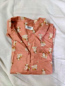 Cute Dog Print Top