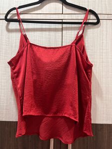 AND Cowl Neck Spaghetti Top (Size L, Bust 40)