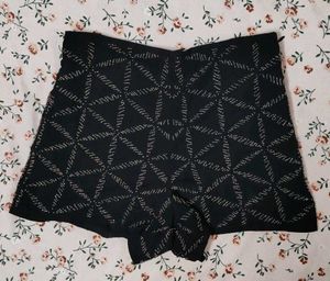 Embellished Black Shorts