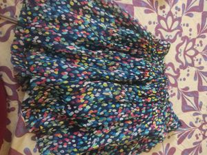 3-4 age girl Colorful Printed Skirt