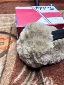 Sale Winter Faux Fur Bunny Earmuffs,Adjustable Fuz