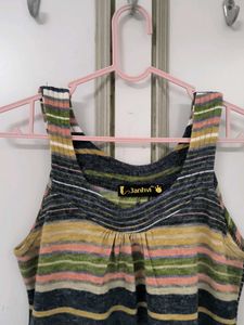 Striped Sleeveless Dress