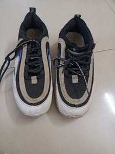 Fancy White And Black Shoes For Boys Age 8