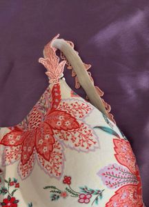 Floral Print Bra