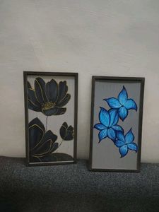 Floral Artwork - Framed Prints (Set of 2)