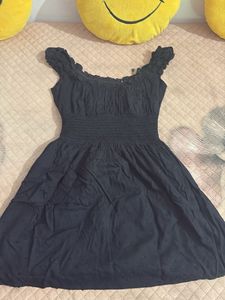 Black Eyelet Dress
