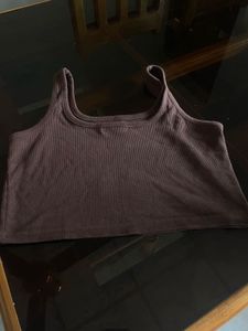 Coffee Brown Tank Top For Girls 🤎