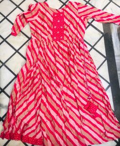 Striped Anarkali Kurti