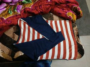 Striped V-Neck T-Shirt