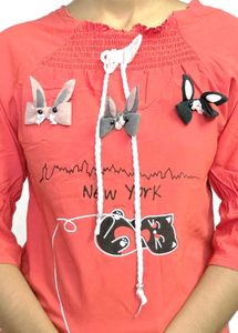 Red Designer Girls Top Partywear