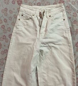 White Wide Leg Jeans