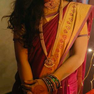 Saree With Stiched Blouse ♥️