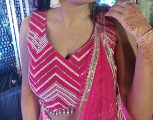 Heavy Lengha Choli Flared Cancan