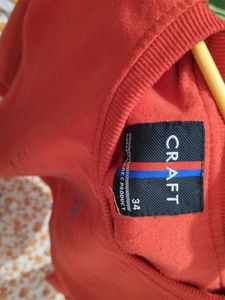 Red Graphic Print Sweatshirt