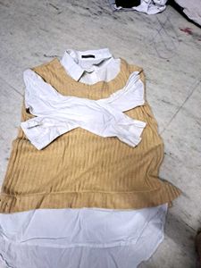 Top And Attach WhiteShirt To.