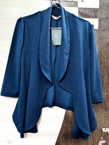 Stylish Blue Cardigan cum Coat