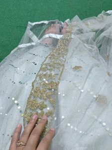Elegant White Ethnic Gown
