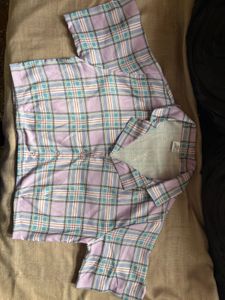 Pastel Plaid Button-Down