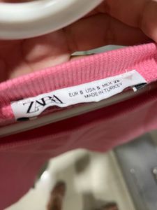 Pink Cropped Sweatshirt