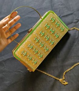 Richy Looks Party Wear 2 in 1 Clutch Metal