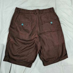 Lyocell Brown Shorts