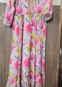 DESIGNER KURTI WITH FLAIR SKIRT