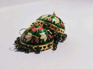 New Big Size Meenakari Jhumkas Rs 199 Each Pair