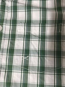 SCULLERS Green Plaid Half Hands Shirt
