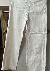 White Straight Fit Jeans