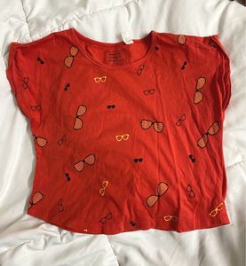 Y2K Red Crop Top