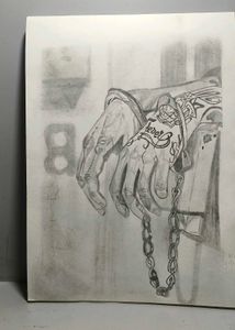 Pencil Art - Tattooed Hands