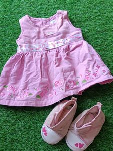 Pink H&amp;M Dress &amp; Shoe Set