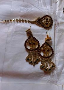Rhinestone Necklace &amp; Earring Set