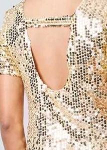Party Wear Golden Dress