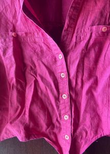 Pink Crop Shirt
