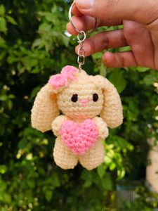 Crochet Bunny Keychain
