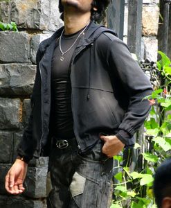 Black Zip-Up Hoodie