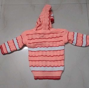 Woolen Set Of Sweater Pant And Socks For 0-6Months