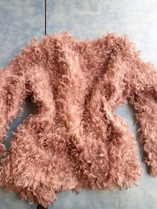 Pink Faux Fur Coat