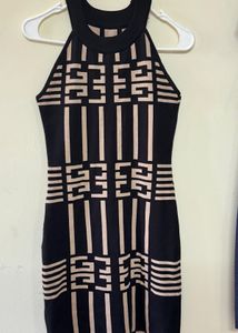 Geometric Bodycon Mini Dress