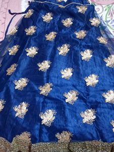 Blue Embellished Lehenga Choli