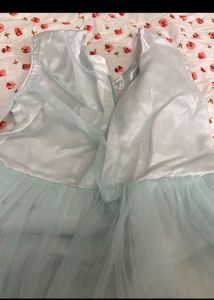 Sky Blue Frock For Kids
