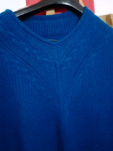 teal color beautiful long sweater