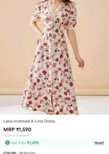 Floral A-Line Dress