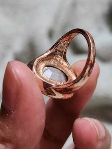 Shein Rose Gold Bluestone Ring