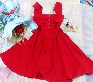 Red Ruffle Dress